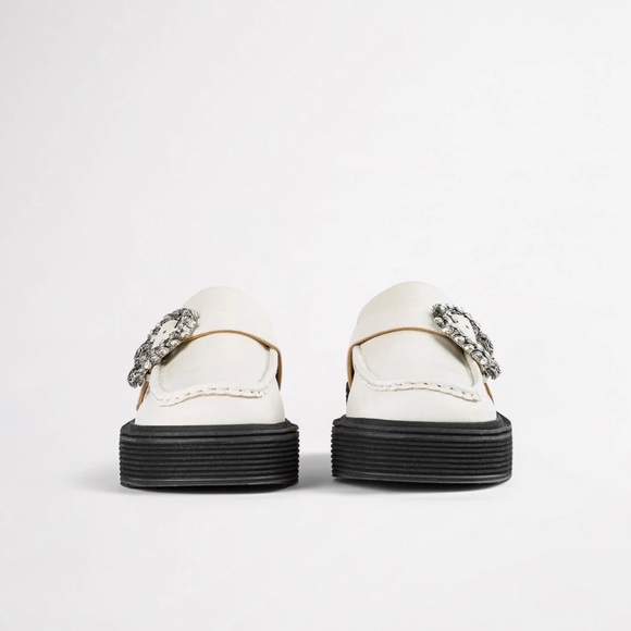 BNWT✨ TONY BIANCO Chunky Loafers in Off White 90s BNIB - Picture 5 of 8